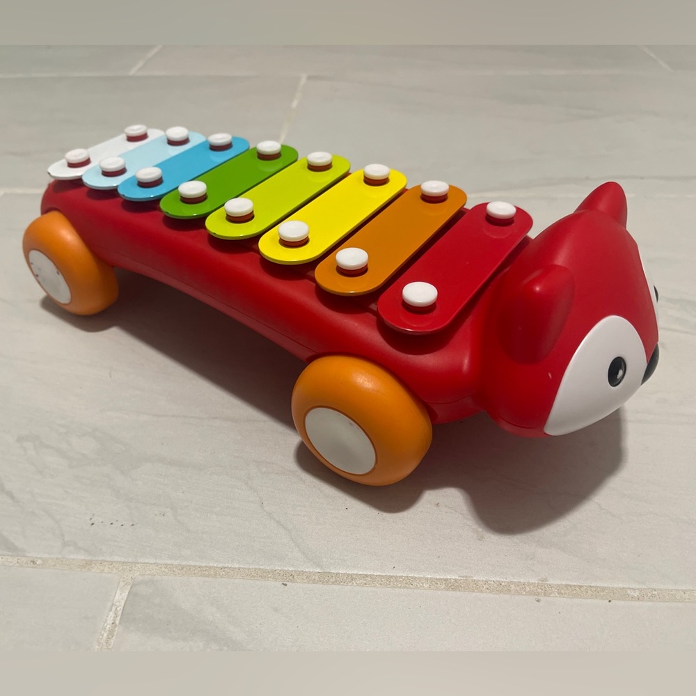 Skip Hop Vibrant Animal Xylophone Pull Toy